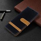 For Galaxy S20 Color Matching Denim Texture Horizontal Flip PU Leather Case with Holder & Card Slots & Wallet & Lanyard(Black) - 7