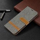 For Galaxy S20 Color Matching Denim Texture Horizontal Flip PU Leather Case with Holder & Card Slots & Wallet & Lanyard(Grey) - 7