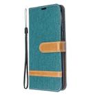 For Galaxy S20 Color Matching Denim Texture Horizontal Flip PU Leather Case with Holder & Card Slots & Wallet & Lanyard(Green) - 2