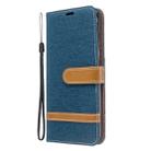 For Galaxy S20 Color Matching Denim Texture Horizontal Flip PU Leather Case with Holder & Card Slots & Wallet & Lanyard(Dark Blue) - 2