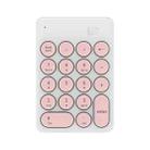 FOETOR ik6610 Mini Wireless Numeric Keyboard(White Pink) - 1
