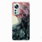 For Xiaomi 12 Pro Abstract Marble Pattern TPU Phone Case(Abstract Black) - 1