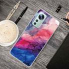 For Xiaomi 12 / 12X 5G Abstract Marble Pattern TPU Phone Case(Abstract Red) - 1