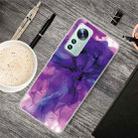 For Xiaomi 12 / 12X 5G Abstract Marble Pattern TPU Phone Case(Abstract Purple) - 1