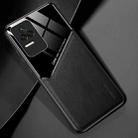 For Xiaomi Redmi K50 Pro All-inclusive Leather + Organic Glass Phone Case(Black) - 1