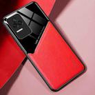 For Xiaomi Redmi K50 Pro All-inclusive Leather + Organic Glass Phone Case(Red) - 1