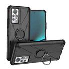 For Infinix Note 11 Pro Armor Bear Shockproof PC + TPU Phone Case with Ring Holder(Black) - 1