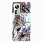 For Xiaomi 12 Pro Marble Pattern TPU Phone Case(GK-A13) - 1