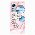 For Xiaomi 12 Pro Marble Pattern TPU Phone Case(GK-A21) - 1