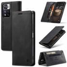 For Xiaomi Redmi Note 11 Pro AutSpace A01 Skin-feel Crazy Horse Leather Phone Case(Black) - 1
