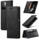 For Xiaomi Redmi Note 11 5G AutSpace A01 Skin-feel Crazy Horse Leather Phone Case(Black) - 1