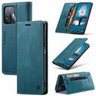 For Xiaomi Mi 11T /11T Pro AutSpace A01 Skin-feel Crazy Horse Leather Phone Case(Blue) - 1