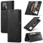 For Xiaomi Mi 11T /11T Pro AutSpace A01 Skin-feel Crazy Horse Leather Phone Case(Black) - 1