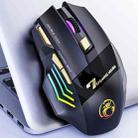iMICE GW-X7 2.4G + Bluetooth Dual Mode 7-button Silent Rechargeable Wireless Gaming Mouse with Colorful RGB Lights(Black) - 3
