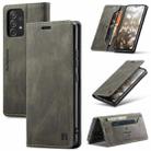 For Samsung Galaxy A53 AutSpace A01 Retro Skin-feel Crazy Horse RFID Leather Phone Case(Coffee) - 1