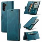 For Samsung Galaxy Note10 AutSpace A01 Retro Skin-feel Crazy Horse RFID Leather Phone Case(Blue) - 1