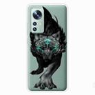 For Xiaomi 12 / 12X 5G Shockproof Painted Transparent TPU Protective Case(Mutant Wolf) - 1
