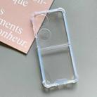 For Huawei P50 Pocket Shockpoof Acrylic Phone Case(Transparent) - 1