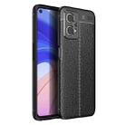 For OPPO Realme 9 Pro Litchi Texture TPU Shockproof Phone Case(Black) - 1