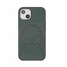 Holder PU+TPU Magsafe Case For iPhone 13 Pro(Green) - 1