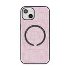 Card Holder PU+TPU Magsafe Case For iPhone 12 Pro Max(Pink) - 1