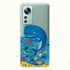 For Xiaomi 12 Pro Painted Shockproof TPU Protective Phone Case(Whale Seabed) - 1