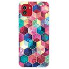 For Samsung Galaxy A03 International Version Shockproof Painted Transparent TPU Protective Phone Case(Plant Six Sides) - 1