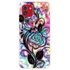For Samsung Galaxy A03 International Version Shockproof Painted Transparent TPU Protective Phone Case(Starry Rose) - 1