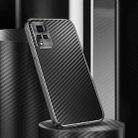 For vivo S9e Metal Frame Carbon Fiber Phone Case(Black) - 1