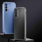 For OPPO A93s 5G Metal Frame Carbon Fiber Phone Case(Black) - 3