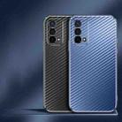 For OPPO A93s 5G Metal Frame Carbon Fiber Phone Case(Black) - 4