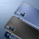 For OPPO A93s 5G Metal Frame Carbon Fiber Phone Case(Black) - 6