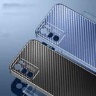 For OPPO Reno5 5G Metal Frame Carbon Fiber Phone Case(Purple) - 6