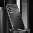 For OnePlus 9 Pro Metal Frame Carbon Fiber Phone Case(Black) - 1