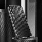 For Huawei P30 Metal Frame Carbon Fiber Phone Case(Black) - 1