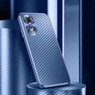 For Honor 50 Pro / nova 9 Pro Metal Frame Carbon Fiber Phone Case(Blue) - 1