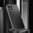 For Honor X30i Metal Frame Carbon Fiber Phone Case(Black) - 1