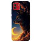 For Samsung Galaxy A03 International Version Shockproof Painted Transparent TPU Protective Phone Case(Sky Wolf) - 1
