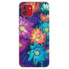 For Samsung Galaxy A03 International Version Shockproof Painted Transparent TPU Protective Phone Case(Color Chrysanthemum) - 1