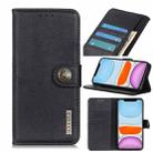 For iPhone 11 Cowhide Texture Horizontal Flip Leather Case with Holder & Card Slots & Wallet(Black) - 1