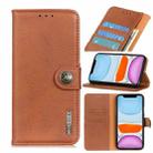 For iPhone 11 Cowhide Texture Horizontal Flip Leather Case with Holder & Card Slots & Wallet(Brown) - 1