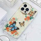 For iPhone 13 Shell Texture Flower TPU Phone Case(X2) - 1