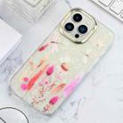 For iPhone 13 Shell Texture Flower TPU Phone Case(X5) - 1