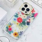 For iPhone 13 Pro Max Shell Texture Flower TPU Phone Case (X3) - 1