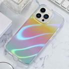 For iPhone 13 Pro Max Laser TPU Shockproof Phone Case (Yellow Pink X7) - 1