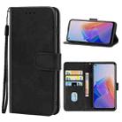 Leather Phone Case For OPPO Reno7 Z 5G(Black) - 1