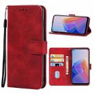 Leather Phone Case For OPPO Reno7 Z 5G(Red) - 1
