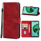 Leather Phone Case For Xiaomi Redmi Note 11E(Red) - 1