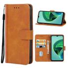 Leather Phone Case For Xiaomi Redmi Note 11E(Brown) - 1