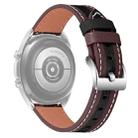 20mm Universal Color Matching Leather Watch Band(Brown Black) - 1